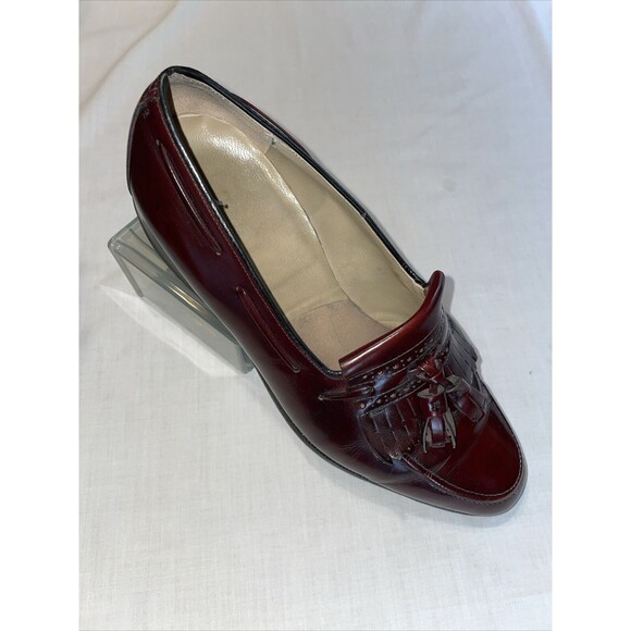 Johnston & Murphy Aristocraft Dress Loafers Mens Size 8.5 D Burgundy Leather main image 5